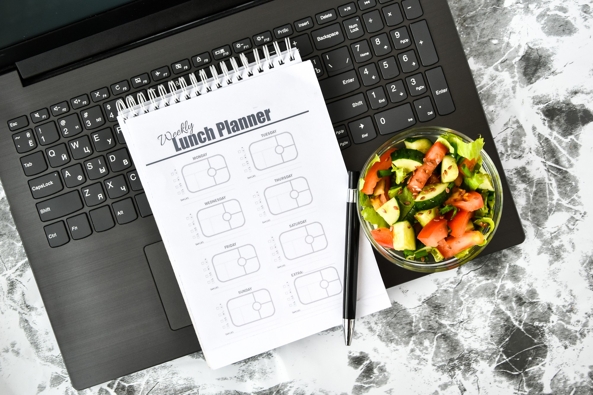 Layout piano e lista ricette